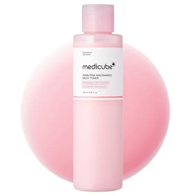 medicube PDRN Pink Niacinamide Milky Toner for Hydrating, Moisturizing, Soothing, Ceramide, Peptide, Glass Glow Skin, Korean Skincare | 150ml 5.07 fl. Oz. - Image 1