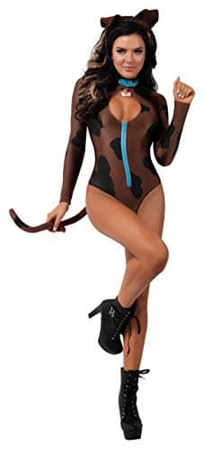 Starline Women's Sidekick Pooch Costume, Brown/Black, Small - Image 1