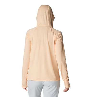 Columbia Women's PFG Uncharted Hoodie, Peach Fizz Heather, X-Large - Image 2