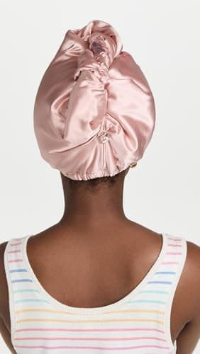 Kitsch Satin Microfiber Hair Towel Wrap for Women - Super Absorbent, Quick Dry, Anti-Frizz - for Long and Short Hairs, Turbans for Women, Wet and Curly Hair Wrap - Blush - Image 4
