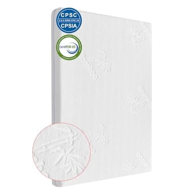 KEAWIS Mini Crib Mattress(38 * 24 * 3),Bamboo Fiber and Microfiber Washable Cover,Dual Firmness Gel Memory Foam Mattress,Waterproof Breathable Soft with Removable Zippered Cover - Image 1