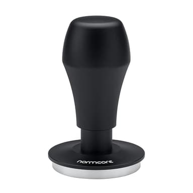 Normcore 58mm Coffee Tamper V4.1 with Click Feedback, Self-Leveling Spring-Loaded Design, 304 Stainless Steel Flat Base for 58mm Espresso Portafilters, Black Anodized Aluminum Handle - Image 4