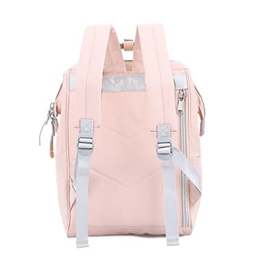 himawari Laptop Backpack for Women&Men Travel Backpack With USB Charging Port Large Business Bag Water Resistant College Bag Computer Bag Doctor Bag (1881-Pink/blue, Regular) - Image 4