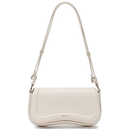 Keyli Shoulder Bag for Women mini Crossbody Purses Retro Classic Handbag Waterproof Vegan Leather Clutch Tote Hobo Purse Designer Bags with Adjustable Strap Beige - Image 1