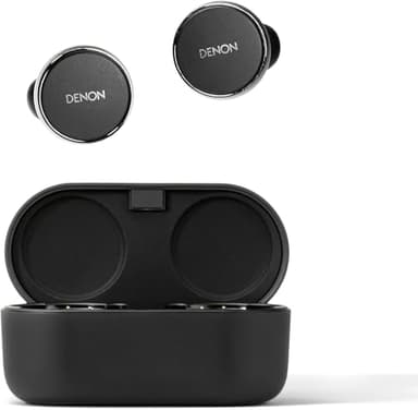 Denon PerL Pro True Wireless Earbuds - Adaptive Active Noise Cancelling, Personalized Sound with Masimo Adaptive Acoustic Technology, Spatial Audio, Long-Lasting Battery, Wireless Charging, Black - Image 1