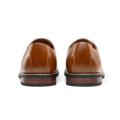 Bruno Marc Men's Prince Classic Modern Formal Oxford Lace Up Dress Shoes,Size 9,Brown,BMUMOX2528 - Image 5