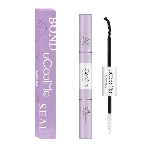 Lash Bond and Seal uCoolMe Waterproof for Lash Clusters 144Hours Super Hold Long-Lasting Non-Irritating Eyelash Glue for DIY at Home(Black Bond,10ML) - Image 1