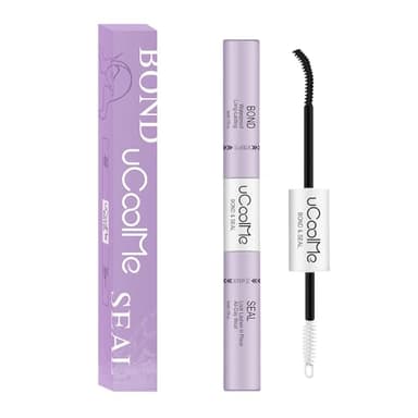 Lash Bond and Seal uCoolMe Waterproof for Lash Clusters 144Hours Super Hold Long-Lasting Non-Irritating Eyelash Glue for DIY at Home(Black Bond,10ML) - Image 1