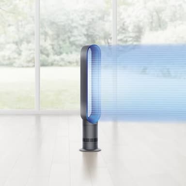 Dyson Cool AM07 Air Multiplier Bladeless Tower Fan, Iron/Blue - Image 2