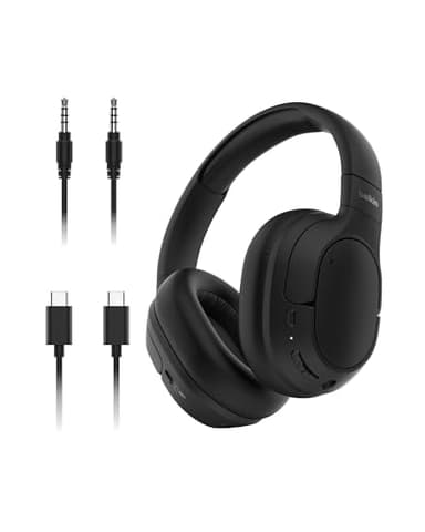 Belkin SoundForm Isolate Bluetooth Over-Ear Headphones - Hybrid Active Noise Cancelling Headphones - Wireless w/ 60H Playtime, Fast Charging & CloudCushion Ear Cups for Travel, Home, or Office - Black - Image 1