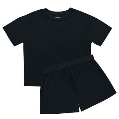 Hanes Women's Originals Supersoft Boxy T-Shirt & Sleep Shorts Set, Comfywear Lounge/Sleepwear - Image 3