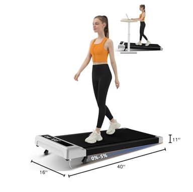 Walking Pad with Incline,2 in 1 Walking Pad Treadmill for Walking and Running, Under Desk Treadmill 5% Incline for Home/Office with LED Display - Image 10