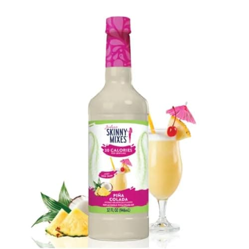 Jordan's Skinny Mixes Pina Colada Mix, Flavored Cocktail Mixer for Drinks, Tropical Drink Flavoring for Cocktails & Mocktails, Low Calorie, Gluten Free, Keto Friendly, 32 Fl Oz, 1 Pack - Image 1