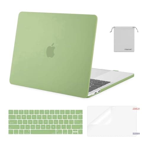 MOSISO Compatible with MacBook Pro 13 inch Case M2 2025, 2024, 2023, 2022-2016 A2338 M1 A2251 A2289 A2159 A1989 A1708 A1706, Plastic Hard Shell&Keyboard Cover&Screen Film&Storage Bag, Avocado Green - Image 1
