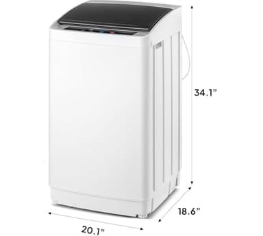 Bonnlo 17.8lbs Fully Automatic Washer, 2 in 1 Portable Washing Machine, Top Load Washer and Spin Dryer Combo with Drain Pump, 8 Washing Programs & 5 Water Level for Home, Apartment - Image 6