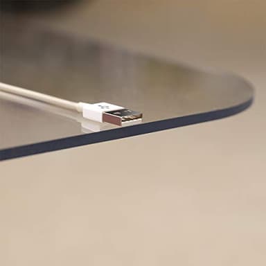 [Large Size] Crystal Clear 1/5" Thick 59" x 47" Heavy Duty Hard Chair Mat, Can be Used on Carpet or Hard Floor - Image 5