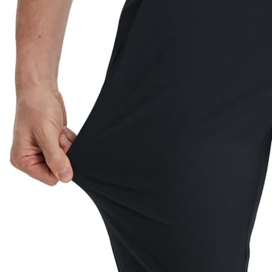 M MAELREG Mens Golf Pants Dry Fit Flat Front Pockets Lightweight Slim Fit Water-Resistant Casual Mens Dress Pants Black - Image 6