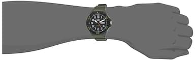 Casio MRW200H Series | Men's Analog Watch | Green | Sporty Design | 100 Meter Water Resistance | Date Display | Rotary Bezel | Regular Time Keeping (HR, Min, SEC, PM, Date, Day) | 3 Year Battery - Image 2