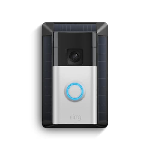 Ring Battery Doorbell, Solar, Head-to-Toe Video, Live View with Two-Way Talk, and Motion Detection & Alerts (2024 release), Satin Nickel - Image 1