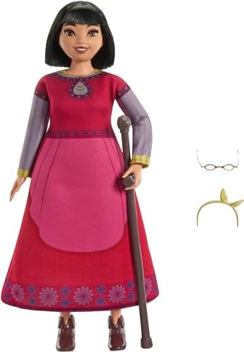 Mattel Disney Wish Toys, Dahlia of Rosas Posable Fashion Doll with Removable Clothes & Accessories, Inspired by the Movie - Image 6