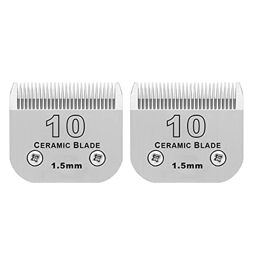 10 Dog Grooming Replacement Ceramic Blades Compatible with Wahl,oster,Andis Dog Detachable clipper,Cut Length 1/16-Inch,2 Pack - Image 1