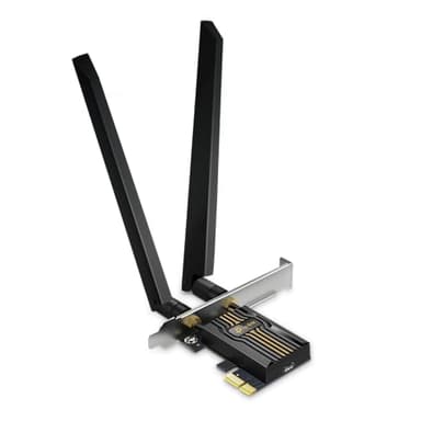 TP-Link WiFi 7 BE9300 PCIe WiFi Card Archer TBE552E| Tri-Band Network Card for Desktop PC| Bluetooth 5.4 | High-Gain Antenna | MLO, WPA3| Supports AMD/Intel Motherboard| Not Compatible w/Windows 10 - Image 1