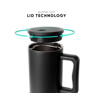 Simple Modern 40 oz Trek Tumbler with Handle and Straw Lid | Cup Holder Friendly Insulated Stainless Steel Travel Mug | Strawberry Fields - Image 8