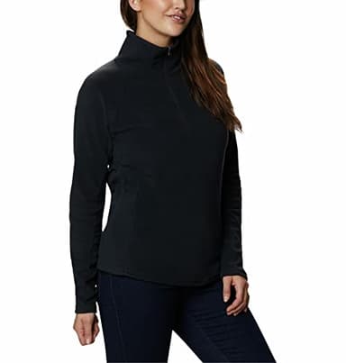 Columbia Womens Glacial IV Half Zip Fleece Jacket, Black, Large - Image 5