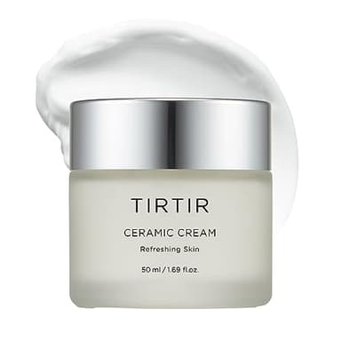 TIRTIR Natural Ceramide Cream | Deep moisturizer for Glass Skin, Polyglutamic acid, Centella Asiatica Extract, Skin barrier, Lightweight, Mild, Nature derived ingredients, Dry skin, Korean skincare - Image 1