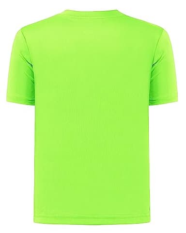 QBK 2T to Youth Neon Shirt Kids UPF 50+ Dry Fit Athletic Short Sleeve Rash Guard T Shirts for Boys Girls Sports Undershirt (Green S) - Image 2