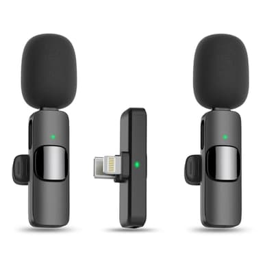 MAYBESTA Wireless Lavalier Microphone for iPhone, iPad, Android - Bluetooth Lapel Phone Mic for Video Recording - Mini Clip on Microphones for Tiktok YouTube Podcast Interview - Image 1