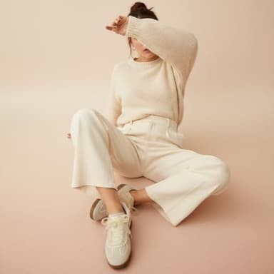 CUSHIONAIRE Belinda Women’s Lace Detail Casual Sneakers – Elegant Ribbon Lace-Up Summer Shoes for Women with Memory Foam, IVORY 6.5 - Image 2