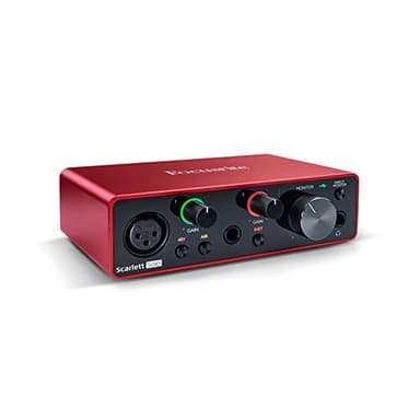 Focusrite Scarlett Solo 3rd Gen USB Audio Interface for Guitarists, Vocalists, Podcasters or Producers to record and playback studio quality sound - Image 1