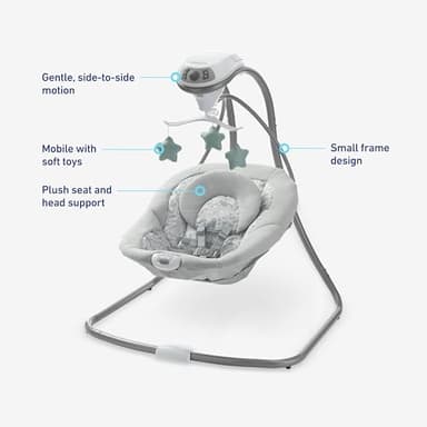 Graco Simple Sway Swing, Ivy - Image 6