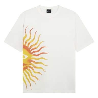 PS by Paul Smith Men's Sunnyside T-shirt, Off-white, Large - Image 1