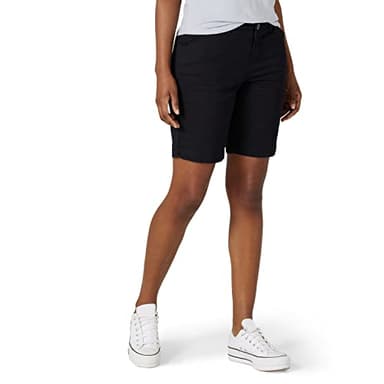Lee Women's Legendary 9" Chino Bermuda Short Jet Black 10 - Image 1