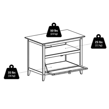 Winsome Wood Zara Media/Entertainment, Espresso, FURNITURE - Image 6