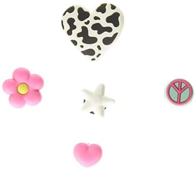 Crocs Girls and Teens Cute Collection Multi Packs Charms for Kids’ Shoes – Medium Width – Single Size Girly Icon 5-Pack One Size Medium - Image 1