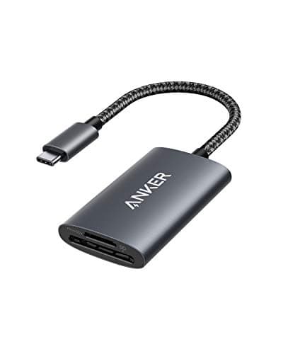 Anker USB-C SD 4.0 Card Reader, PowerExpand+ 2-in-1 Memory Card Reader, for SDXC, SDHC, MicroSD, MMC, RS-MMC, Micro SDXC, Micro SDHC, UHS-II, and UHS-I - Image 1