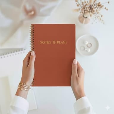 Beautiful Daily Planner And Notebook With Hourly Schedule - Aesthetic Spiral To do List Notepad to Easily Organize Your Tasks And Appointments - Stylish Book And School Or Office Supplies For Women - Image 3