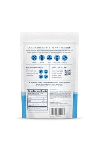 NativePath Collagen Peptides Protein - Hydrolyzed Type 1 & 3 Collagen Powder for Skin, Hair, Nails - 15.9 oz (45 Servings) - Image 2