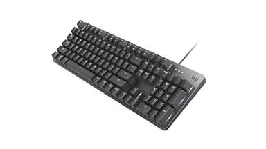 Logitech K845 Mechanical Illuminated Keyboard, Strong Adjustable Tilt Legs, Full Size, Aluminum Top Case, 104 Keys, USB Corded, Windows (TTC Brown Switches) - Image 1