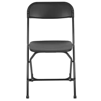 Flash Furniture Hercules Series Plastic Folding Chairs for Parties and Weddings, Stackable Commercial Event Seats with 650-lb. Static Weight Capacity, Set of 4, Black - Image 13