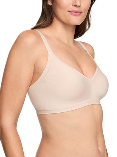 Warner's womens Easy Does It Underarm Smoothing With Seamless Stretch Wireless Lightly Lined Comfort Rm3911a Bra, Butterscotch, Medium US - Image 1