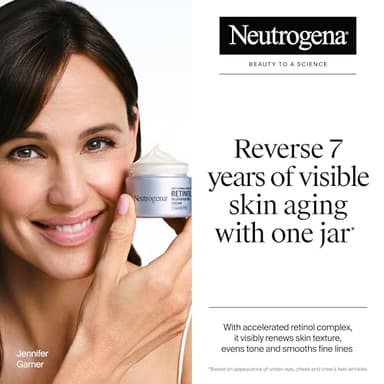 Neutrogena Rapid Wrinkle Repair Retinol Face Moisturizer, Fragrance Free, Daily Anti-Aging Face Cream with Retinol & Hyaluronic Acid to Fight Fine Lines, Wrinkles, & Dark Spots, 1.7 oz - Image 2