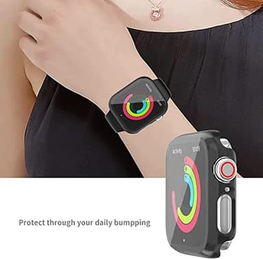 HASDON [12 Pack] Case Compatible with Apple Watch Series 3/2/1 38mm with Tempered Glass Screen Protector, Overall Bumper Hard Ultra-Thin Protective Cover for iwatch 38mm Accessories - Image 6