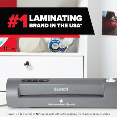 Scotch TL901X Thermal Laminator, 1 Laminating Machine, Gray, Laminate School Assignments and Documents, for Dorm Room or School Supplies, 9 in. - Image 5