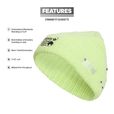 adidas Originals Worldwide Cuff Fold Beanie - Image 2