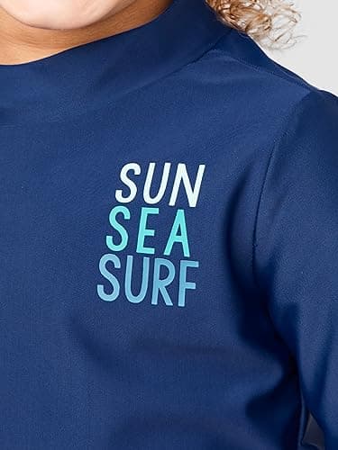 Simple Joys by Carter's Baby and Toddler Boys' 2-Piece Swimsuit Trunk and Rashguard - Image 3