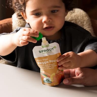Sprout Organic Baby Food, Stage 4 Toddler Pouches, Sweet Potato Veggie Power Pack, 4 Oz Purees (Pack of 12) - Image 8